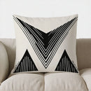 Axyaa Geometric V-Shaped Throw Pillow Cover - Modern Pattern for Sofa, Bedroom, Car