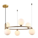 Axyaa Nordic Glass Ball Pendant Chandelier for Ceiling Light Fixture