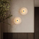 Axyaa Wabi Sabi Travertine Ceiling Light: Nordic Stone LED Chandelier for Home Decor