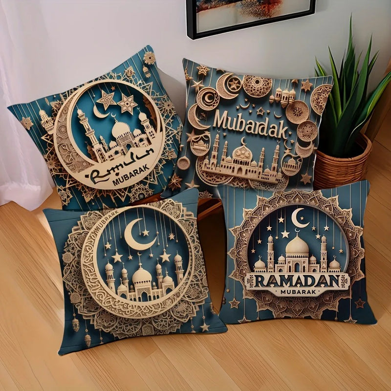 Axyaa 3D Castle Crescent Moon Pillowcase - Home Room Decoration