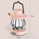 Axyaa Retro LED Camping Lamp: USB Rechargeable Night Light, 3 Colors Dimming