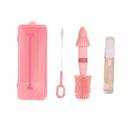 Axyaa Silicone Bottle Cleaning Set with Nipple Brush, Drip Rack & Travel Case