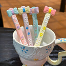 Axyaa Ceramic Bow Coffee Spoon Set