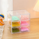 Axyaa Beads Storage Box Drawer for DIY Jewelry & Nail Art - Transparent & Handy