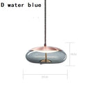 Axyaa Modern Glass Pendant Light Rope Hanging Lamp for Living Room Decor and Cafe Bar
