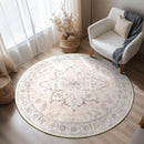 Axyaa Bohemian Vintage Round Carpet: Stylish Living Room & Bedroom Rug