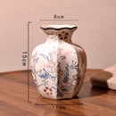Axyaa Modern Black Gold Marbled Ceramic Vase for Wedding Decoration