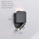 Axyaa LED Wall Lamp USB Charging Minimalist Bedroom Reading Light