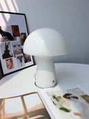 Axyaa Tri-Colour LED Mushroom Light: Modern USB Corded Ambience for Camping, Dining & Bedside