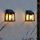 Axyaa Solar Wall Light Outdoor Waterproof Pathway Fence Lamp Yard Decoration