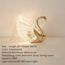 Axyaa Swan LED Desk Lamp - Golden Contemporary Home Decor