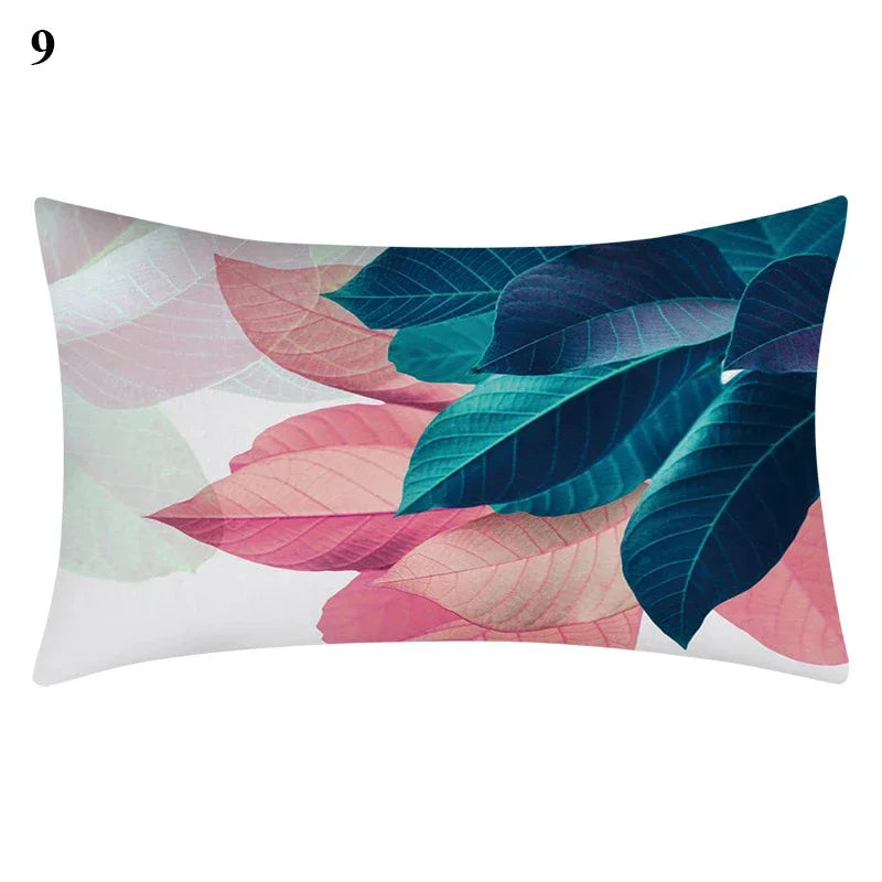 Axyaa Bohemian Plant Leaf Pillowcase for Home Decor 30*50