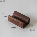 Axya Molecule Cuisine V-shaped Wooden Tableware for Restaurant and Dessert Display