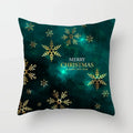 Axyaa Festive Green Christmas Polyester Bedspread Set