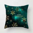 Axyaa Festive Green Christmas Polyester Bedspread Set