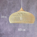 Axyaa Rattan LED Pendant Lamp | Japanese Style Kitchen Island Chandelier