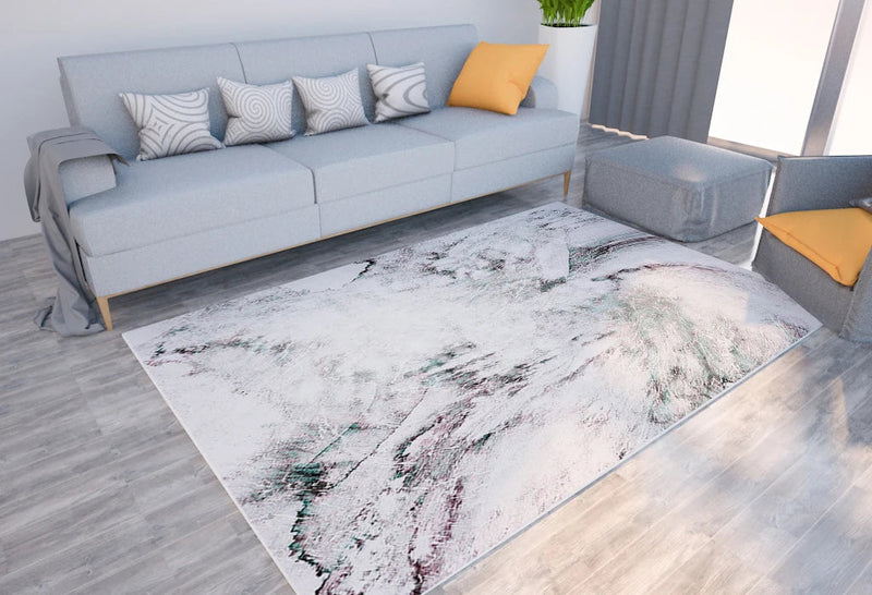 Axyaa Marble Texture Printed Carpet for Home Living Room and Bedroom Decoration