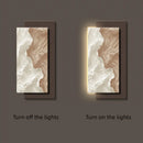 Axyaa Abstract Black White LED Mural Entrance Wall Lamp