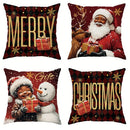 Axyaa Christmas Pillowcase: Santa Claus Snowman Design for Home Sofa Decoration
