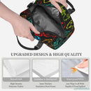 Compact Colorful Joystick Game Lunch Bag by Axyaa - Shoulder Strap, Reusable Lunch Box for School & Work