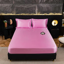 Axyaa Waterproof Mattress Cover, Machine Washable Solid Color Mattress Protector
