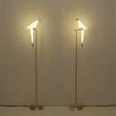 Nordic Crane Table Lamp Set by Axya: LED Bird Light for Home and Bedroom Decor