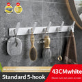 Axyaa Over-the-Door Hooks Storage Shelf - Bathroom Kitchen Wall Hanger Organizer