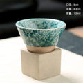 Axyaa Rough Pottery Teacup - Retro Cone Ceramic Coffee Cup - Home Art Decor Mug