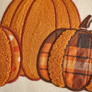 Axyaa Embroidered Pumpkins Cushion Covers with Pompom Tassels - Fall Decoration