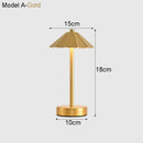Axyaa LED Pleated Table Lamp: Touch Tricolor Dimmable Night Light