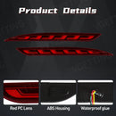 Axyaa Rear Bumper Reflector with Dynamic Turn Signal for Tesla Model Y Model 3