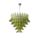 Axyaa French Series Glass Art LED Chandelier for Living Room