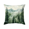 Axyaa Misty Forest & Mountain Pattern Pillowcase - Sofa Bedroom Car Cushion Cover