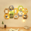 Axyaa Felt Hexagon Wall Stickers: Creative DIY Interior Decoration & Message Board