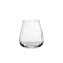 Axyaa Nordic Vertical Ripple Crystal Whiskey Glass Iced Coffee Tumbler 1 Pc