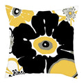 Axyaa Flower Printed Pillow Case - Decorative Polyester Cushion Cover - 45x45cm