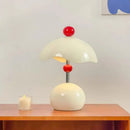 Axyaa Cream Wind LED Desk Lamp - Modern Eggshell Decorative Lighting for Home