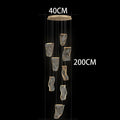Axyaa Staircase Chandeliers LED Pendant Light Lamps for Modern Living Room