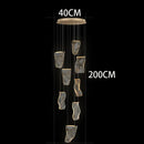 Axyaa Staircase Chandeliers LED Pendant Light Lamps for Modern Living Room