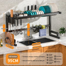 Axyaa Stainless Steel Kitchen Sink Rack for Multi-Functional Countertop Storage
