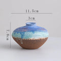 Axyaa Ceramic Coarse Pottery Vase with Gradient Colors for Stylish Flower Arrangement