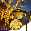 Axyaa Solar String Lights - Outdoor Fairy Lights, Waterproof, Copper Wire, 20/50/100LED