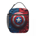 Axyaa Insulated Lunch Bag: Leakproof Thermal Cooler for Work - Captain America Design