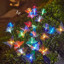 Axyaa Solar Butterfly Fiber Optic Lawn Light - Waterproof Outdoor Garden Decoration