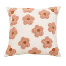 Axyaa Floral Circle Velvet Embroidered Pillowcase Cojines Cotton Canvas Throw Pillow