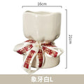Axyaa Bouquet Shape Ceramic Vase Home Decoration Floral Arrangement Accessories
