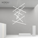 Axyaa LED Chandelier for Stair Hall Bedroom Room, Modern Indoor Lighting Fixture
