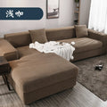 Axyaa Thick Elastic Polar Fleece Sofa Cover for 1/2/3/4 Seater L-shaped Corner Sofa