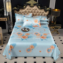 Axyaa Ice Silk Printed Naked Sleeping Mat Set, 230x250cm