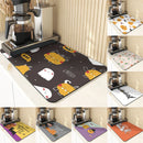 Axyaa Pumpkin Pattern Coasters - Halloween Style Absorbent Drink Coasters & Drying Mat